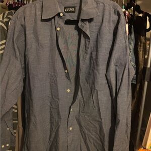 Kasper Gray Relaxed Fit Casual Shirt 32/33
